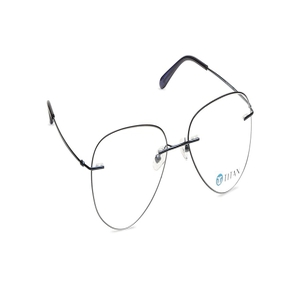 Image 2 of Black Aviator Eyeglasses for Men from Titan Available at Titan Eye+