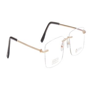 Image 2 of Gold Square Eyeglasses for Men and Women from Aristo Available at Titan Eye+