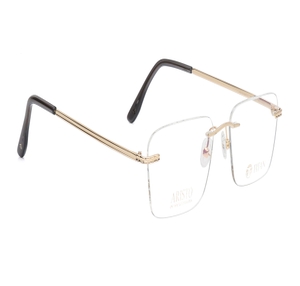 Image 2 of Gold Square Eyeglasses for Men and Women from Aristo Available at Titan Eye+