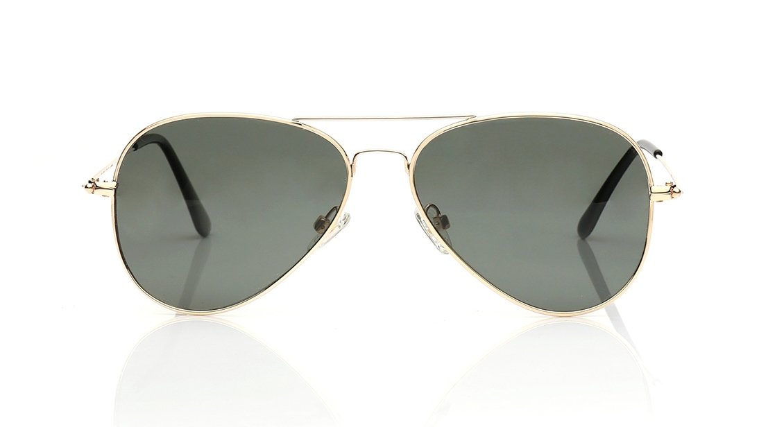 Image 1 of Green Aviator Sunglasses for Men And Women from Aristo Available at Titan Eye+