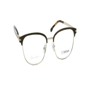 Image 2 of Black Clubmaster Eyeglasses for Men from Titan Available at Titan Eye+