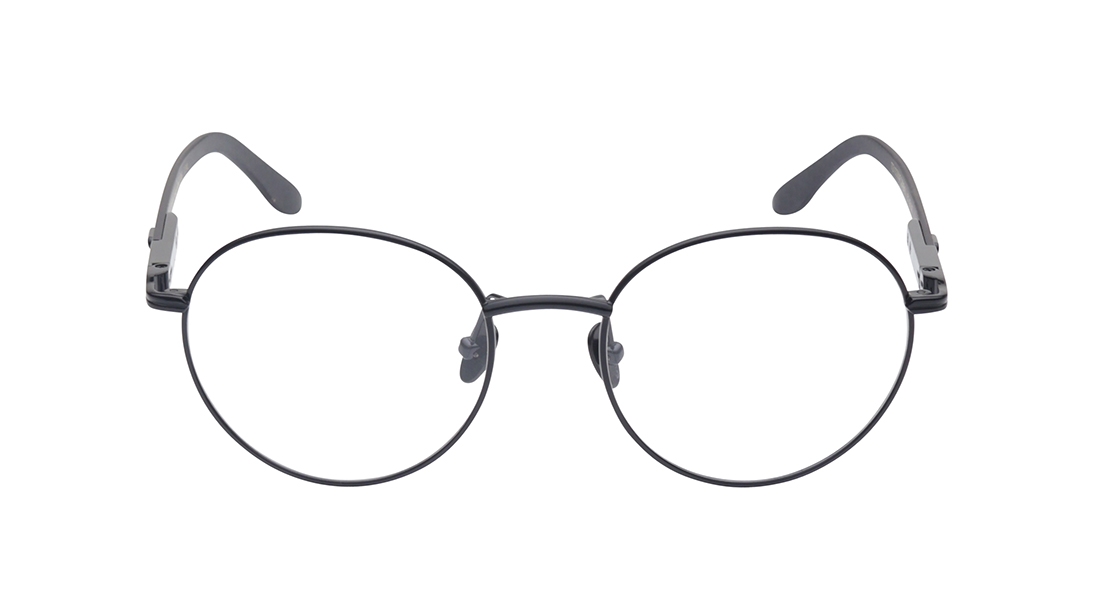 Image 1 of Black Round Eyeglasses for Men from Titan Available at Titan Eye+