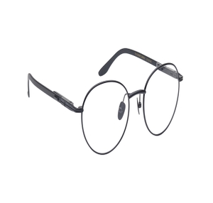 Image 2 of Black Round Eyeglasses for Men from Titan Available at Titan Eye+