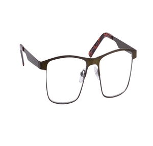 Image 2 of Olive Square Eyeglasses for Men from Titan Available at Titan Eye+