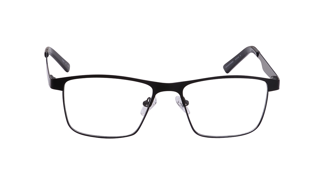 Image 1 of Black Square Eyeglasses for Men from Titan Available at Titan Eye+