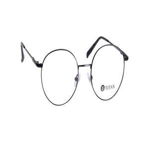 Image 2 of Black Round Eyeglasses for Men and Women from Titan Available at Titan Eye+