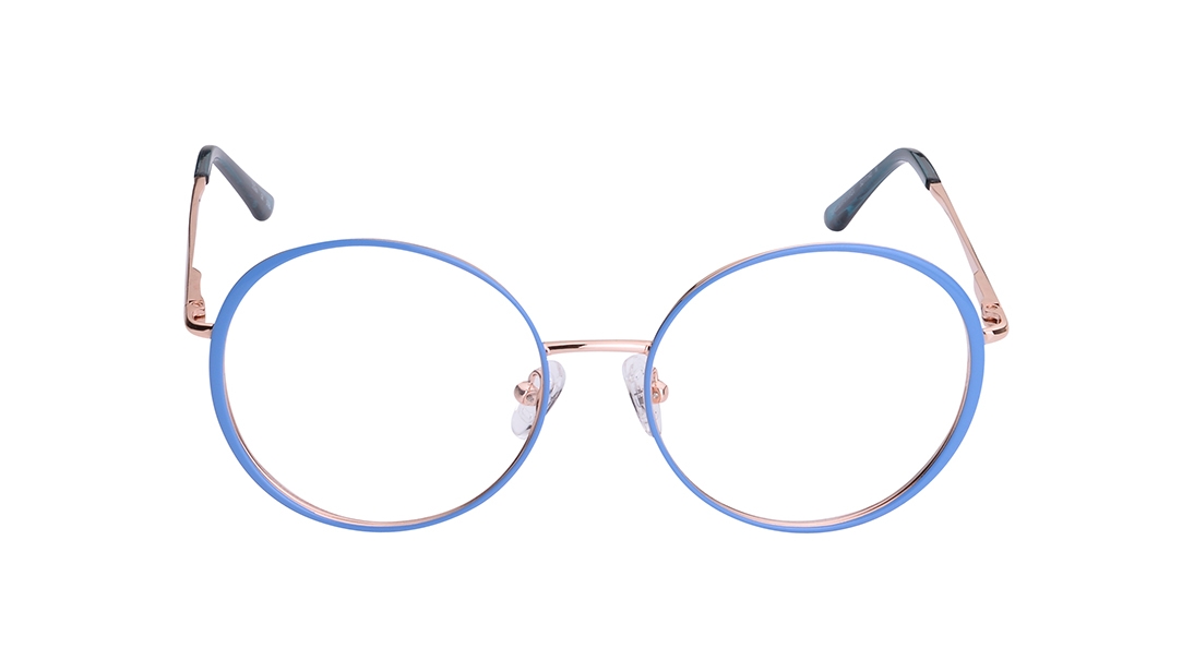 Image 1 of Blue Round Eyeglasses for Women from Titan Available at Titan Eye+