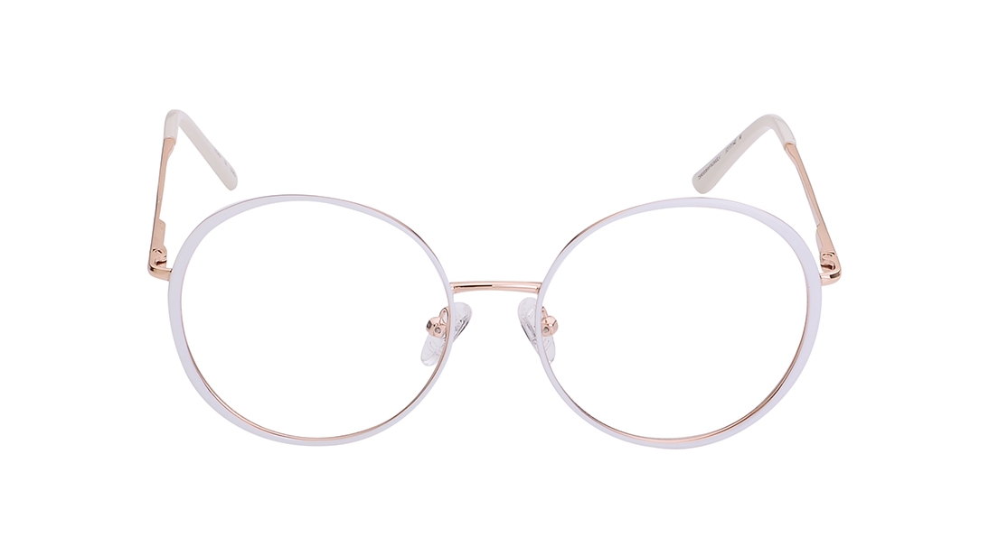 Image 1 of Rose Gold Oval Eyeglasses for Women from Titan Available at Titan Eye+