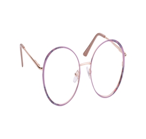 Image 2 of Purple Round Eyeglasses for Women from Titan Available at Titan Eye+