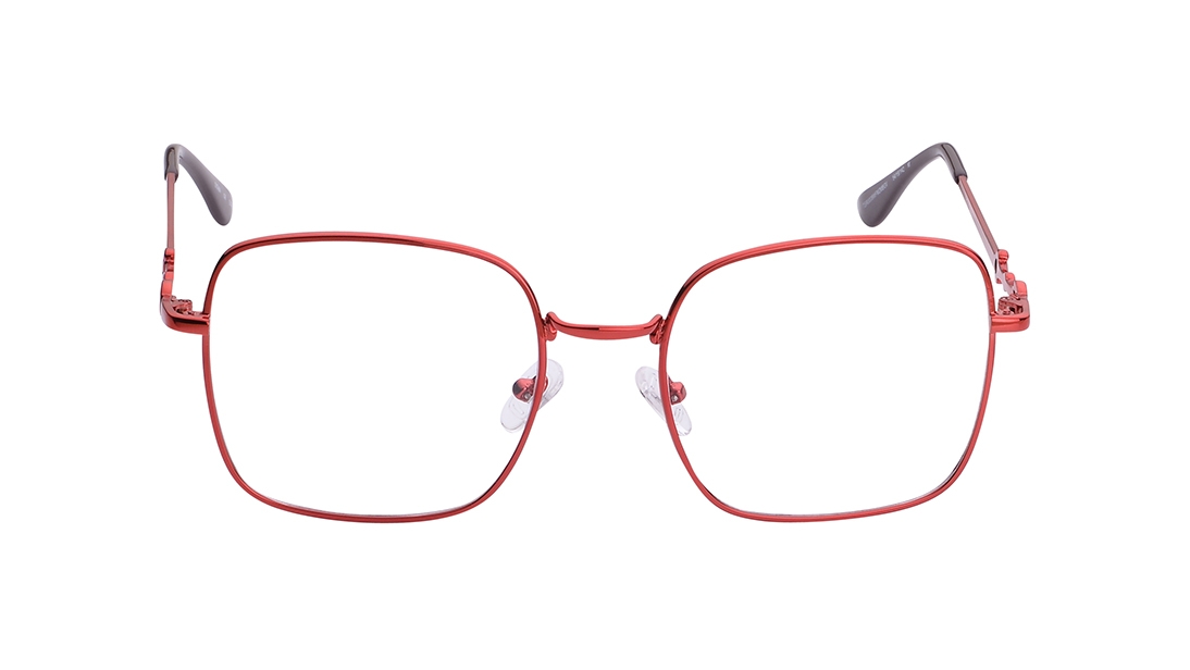 Image 1 of Red Square Eyeglasses for Women from Titan Available at Titan Eye+