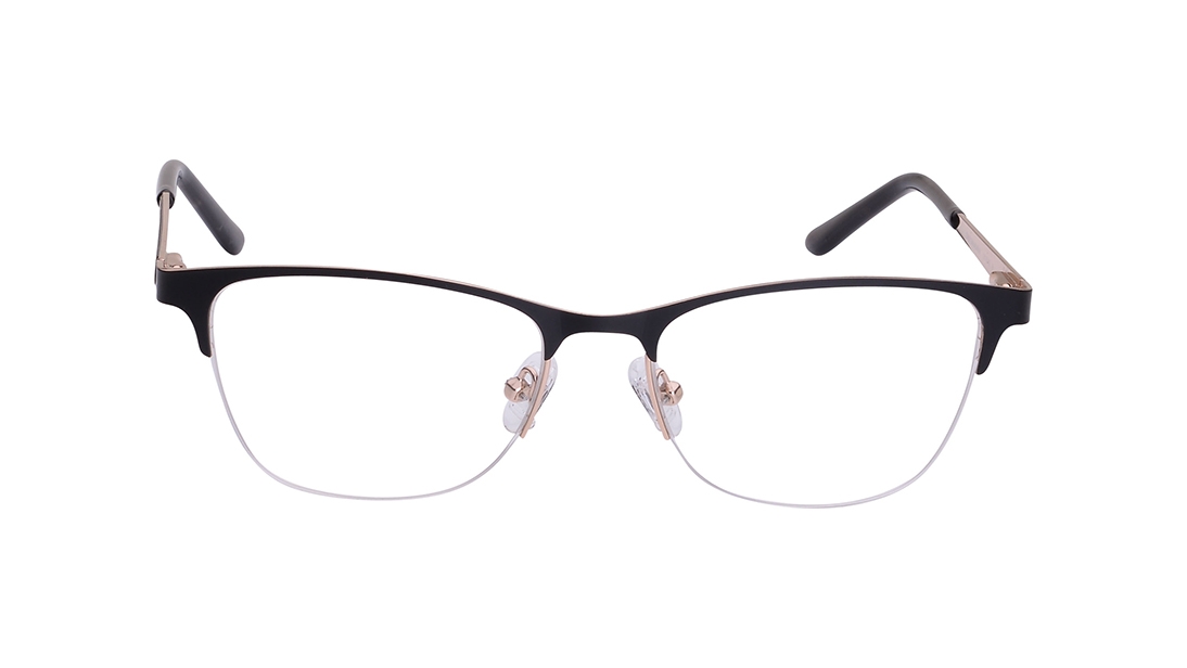 Image 1 of Black Square Eyeglasses for Men from Titan Available at Titan Eye+