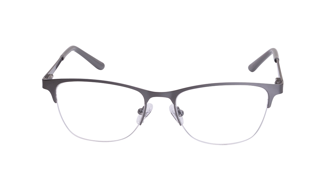 Image 1 of Grey Square Eyeglasses for Men from Titan Available at Titan Eye+