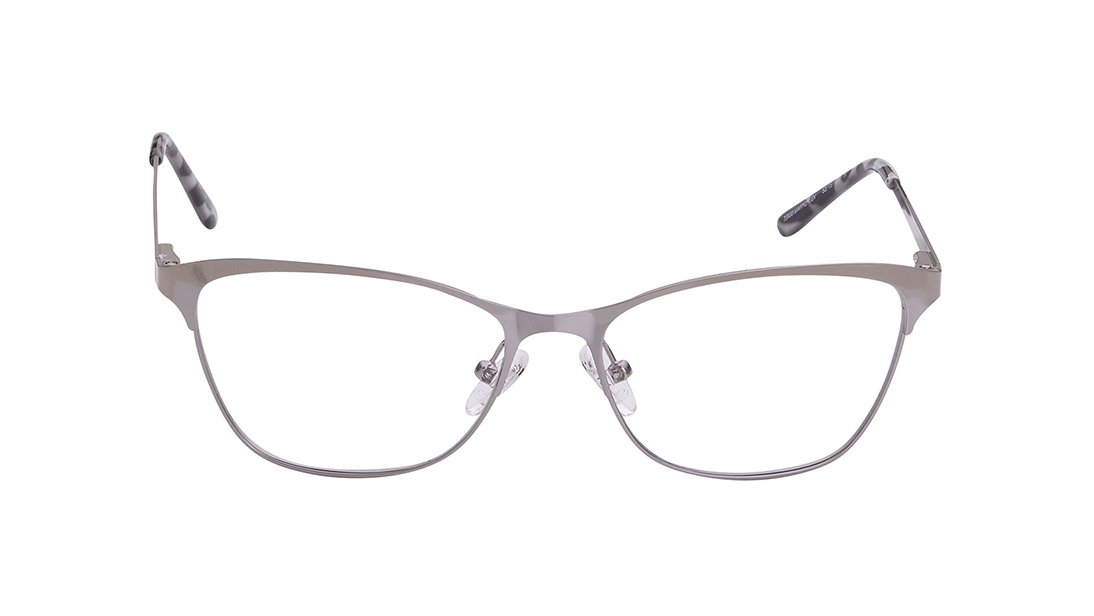 Image 1 of Silver CatEye Eyeglasses for Women from Titan Available at Titan Eye+