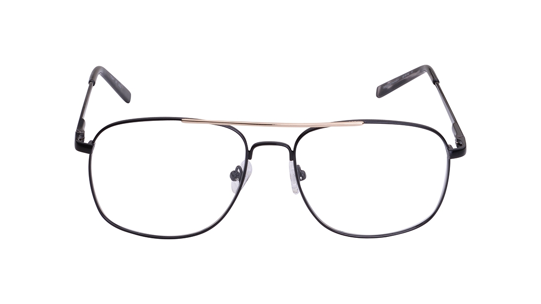 Image 1 of Black Navigator Eyeglasses for Men from Titan Available at Titan Eye+