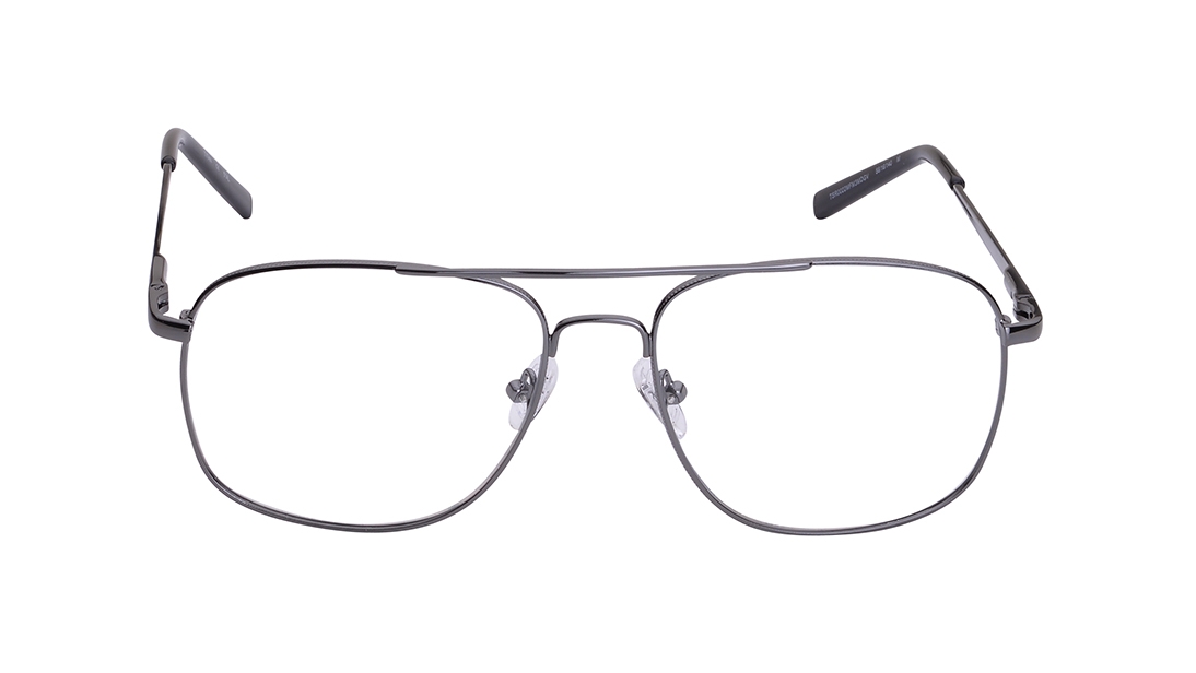 Image 1 of Black Aviator Eyeglasses for Men from Titan Available at Titan Eye+