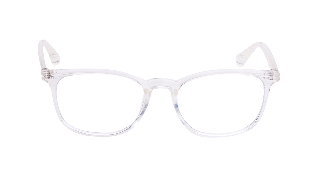 Image 1 of White Square Eyeglasses for Women from Ace by Titan Available at Titan Eye+