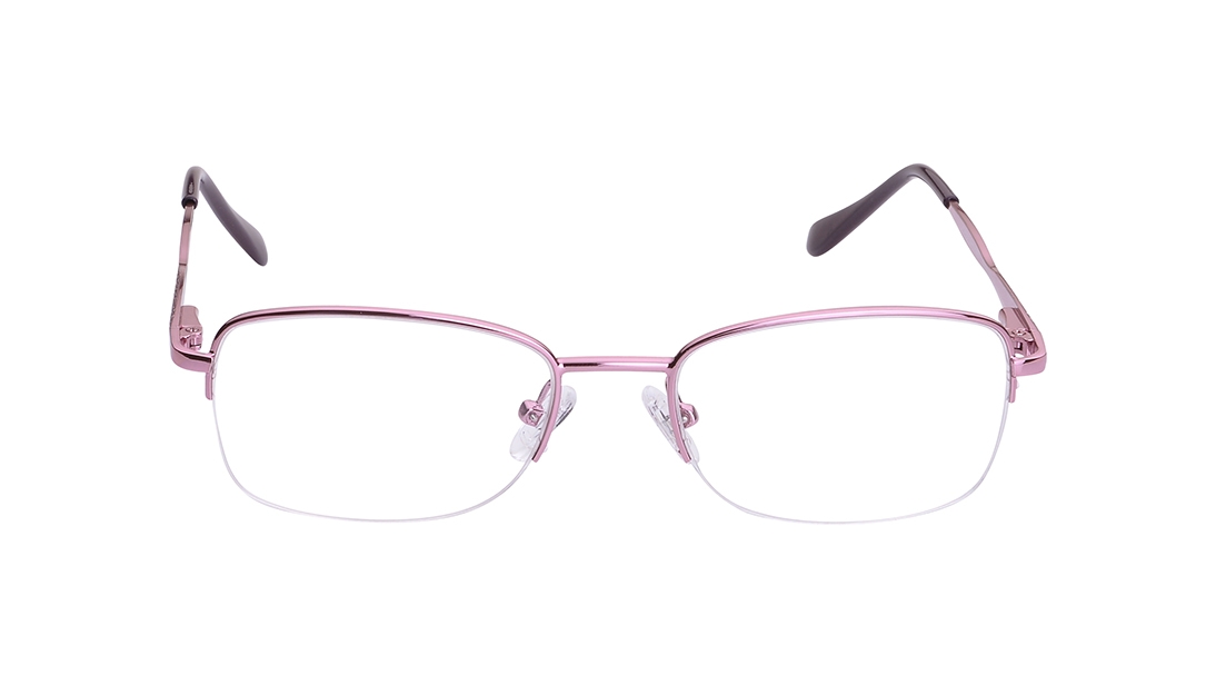 Image 1 of Pink Rectangle Eyeglasses for Women from Titan Available at Titan Eye+