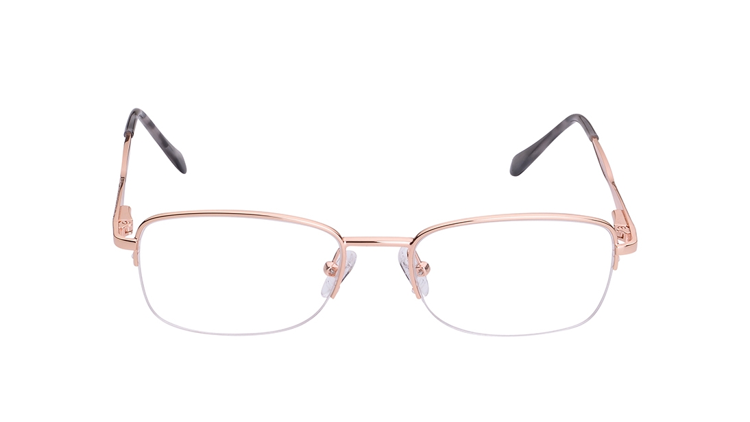 Image 1 of Copper Rectangle Eyeglasses for Women from Titan Available at Titan Eye+
