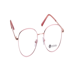 Image 2 of Pink Oval Eyeglasses for Women from Titan Available at Titan Eye+