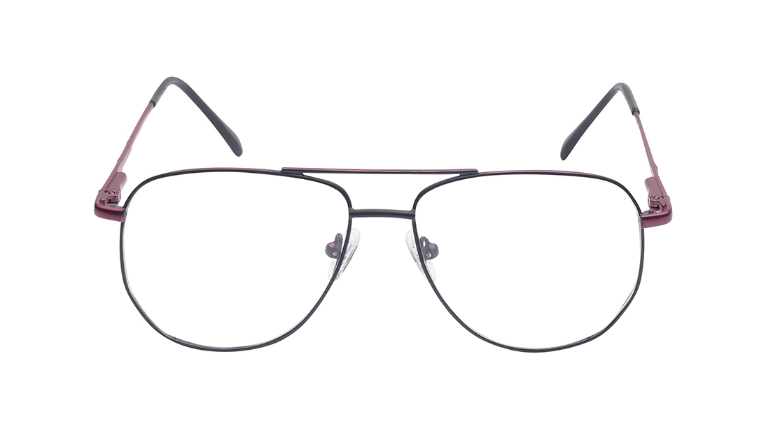 Image 1 of Black Aviator Eyeglasses for Men from Titan Available at Titan Eye+