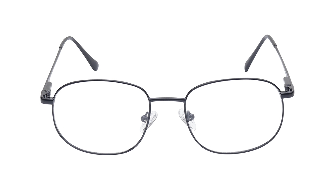 Image 1 of Black Square Eyeglasses for Men from Titan Available at Titan Eye+