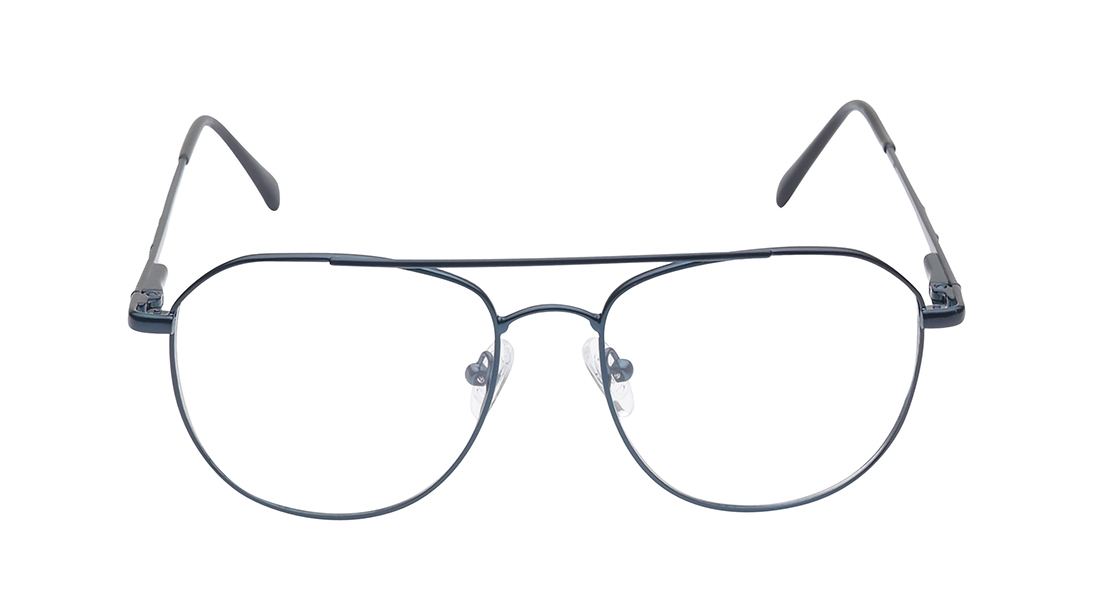 Image 1 of Black Aviator Eyeglasses for Men from Titan Available at Titan Eye+