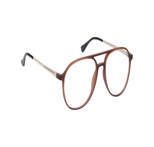 Image 2 of Brown Aviator Eyeglasses for Men and Women from Ace by Titan Available at Titan Eye+