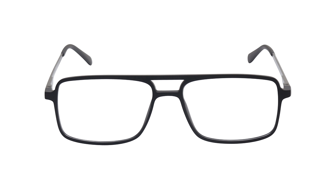 Image 1 of Black Rectangle Eyeglasses for Men from Titan Available at Titan Eye+