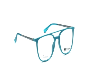 Image 2 of Teal Aviator Eyeglasses for Men from Ace by Titan Available at Titan Eye+