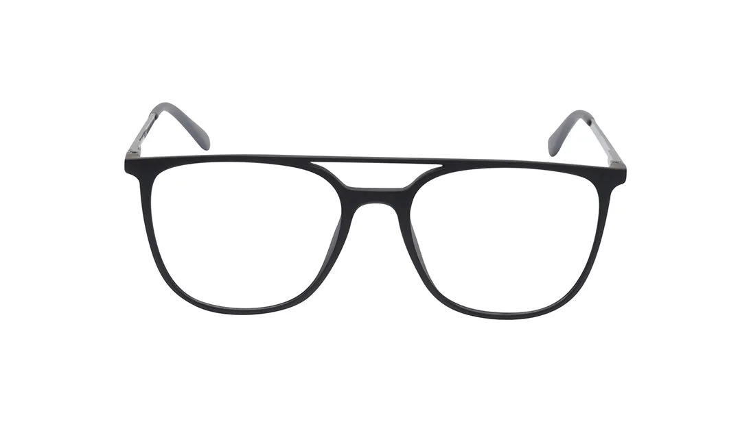 Image 1 of Black Square Eyeglasses for Men from Ace by Titan Available at Titan Eye+