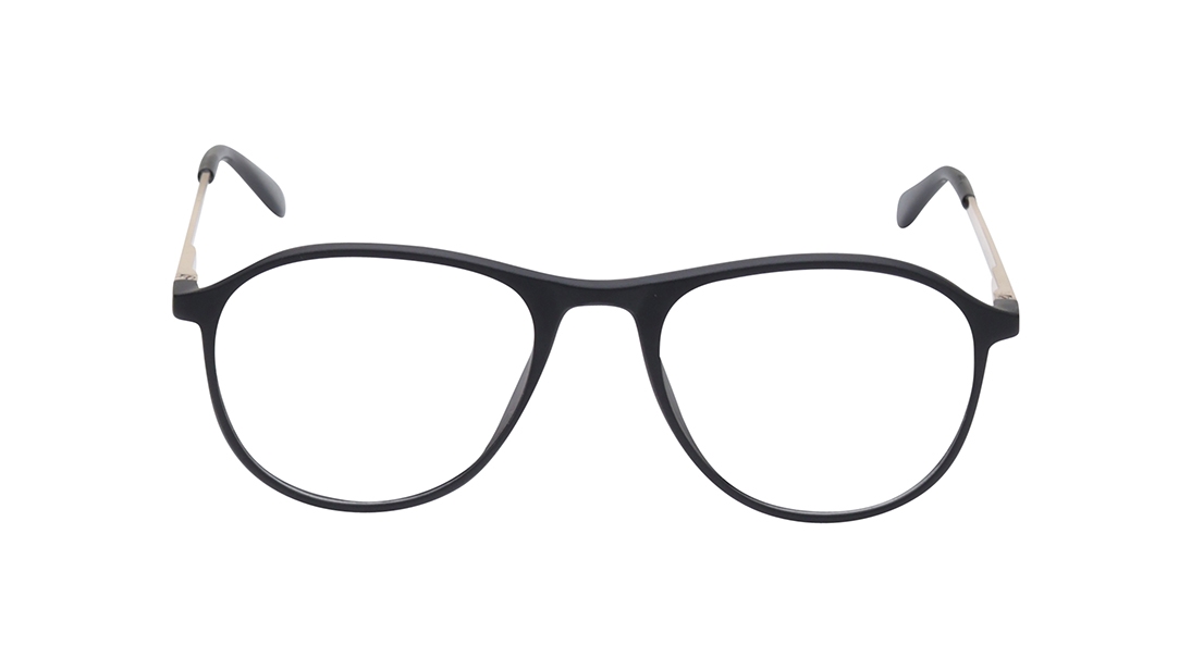 Image 1 of Black Aviator Eyeglasses for Men and Women from Ace by Titan Available at Titan Eye+