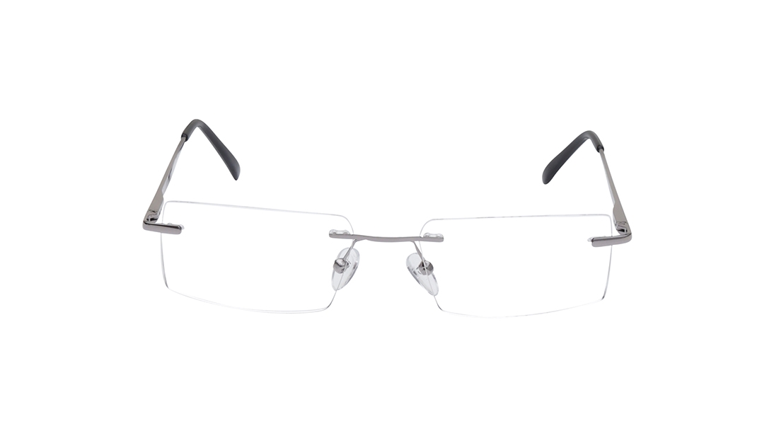 Image 1 of Grey Rectangle Eyeglasses for Men from Ace by Titan Available at Titan Eye+