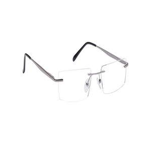 Image 2 of Grey Rectangle Eyeglasses for Men from Ace by Titan Available at Titan Eye+