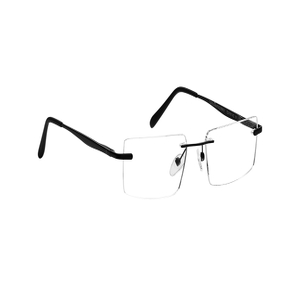 Image 2 of Black Rectangle Eyeglasses for Men from Ace by Titan Available at Titan Eye+