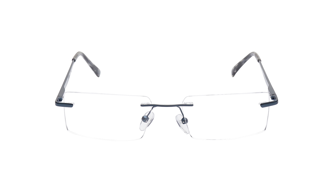 Image 1 of Blue Rectangle Eyeglasses for Men from Ace by Titan Available at Titan Eye+