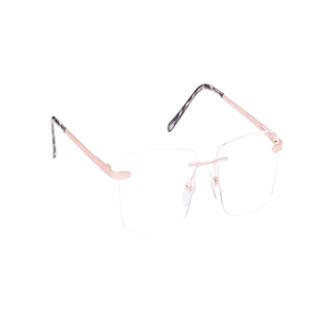 Image 2 of Rose Gold Rectangle Eyeglasses for Men from Ace by Titan Available at Titan Eye+