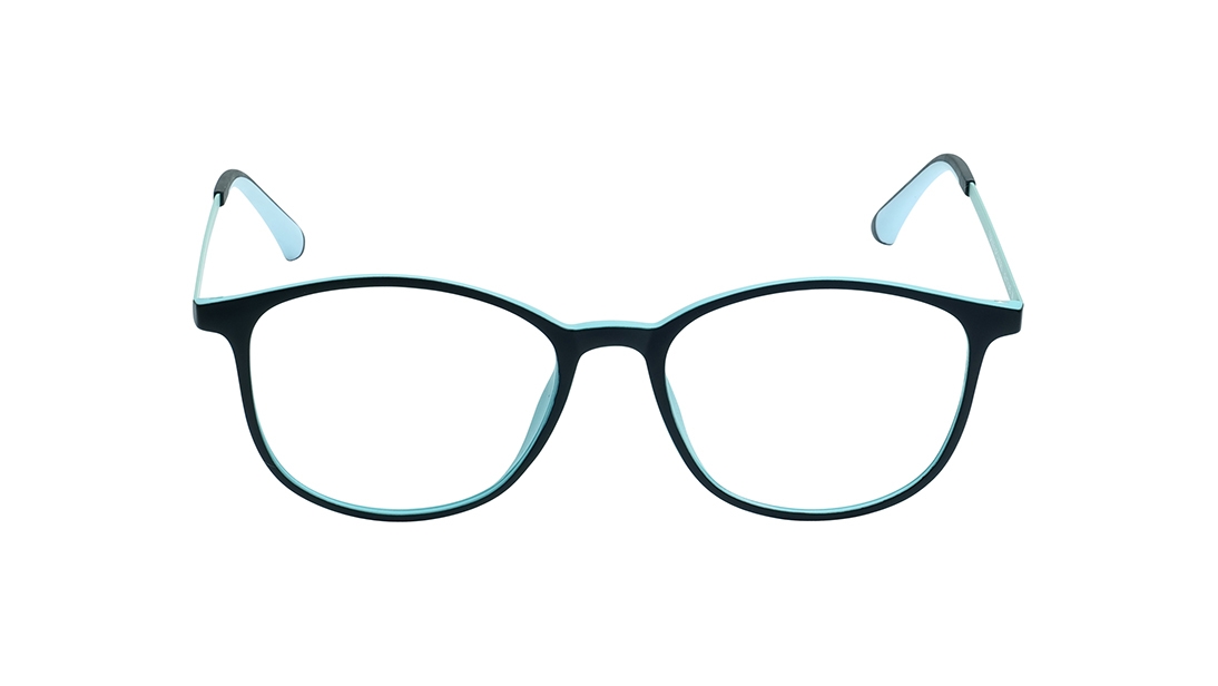 Image 1 of Teal Rectangle Eyeglasses for Men and Women from Titan Available at Titan Eye+
