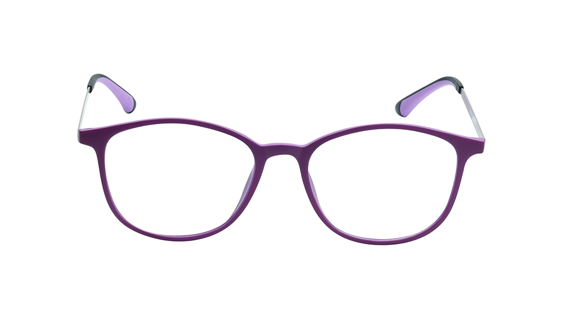 Image 1 of Purple Rectangle Eyeglasses for Men and Women from Titan Available at Titan Eye+