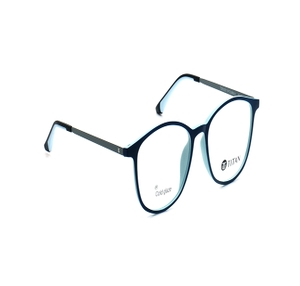 Image 2 of Blue Rectangle Eyeglasses for Men and Women from Titan Available at Titan Eye+
