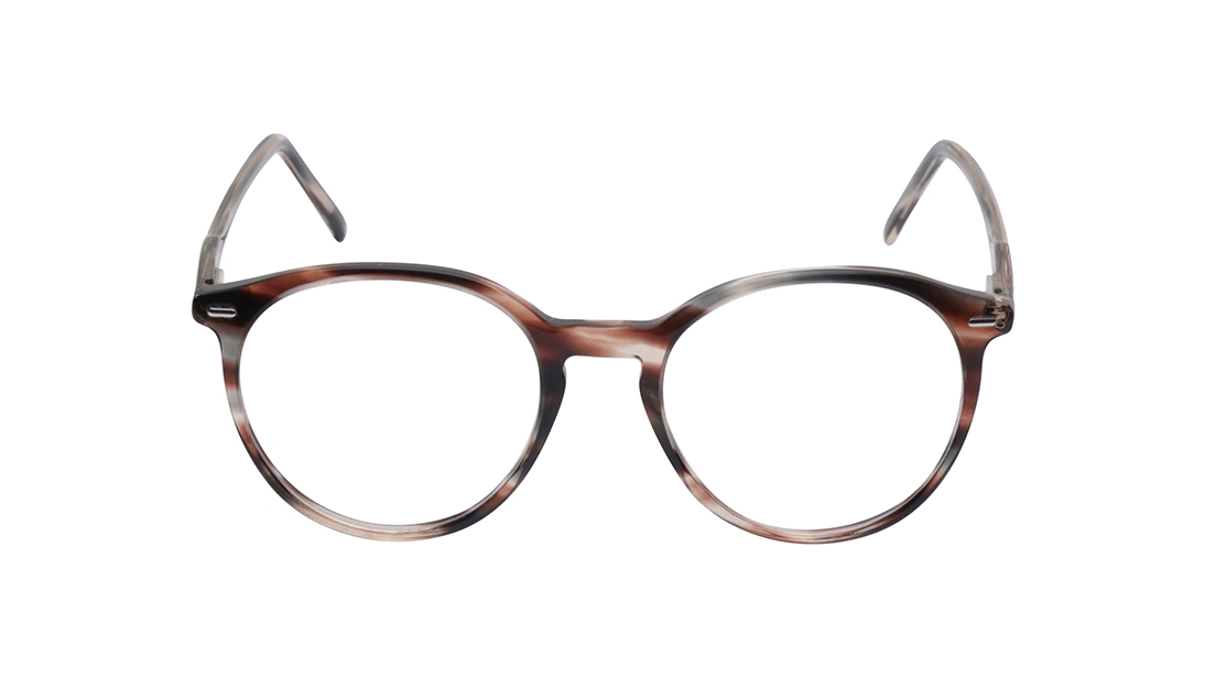 Image 1 of Brown Round Eyeglasses for Men and Women from Titan Available at Titan Eye+