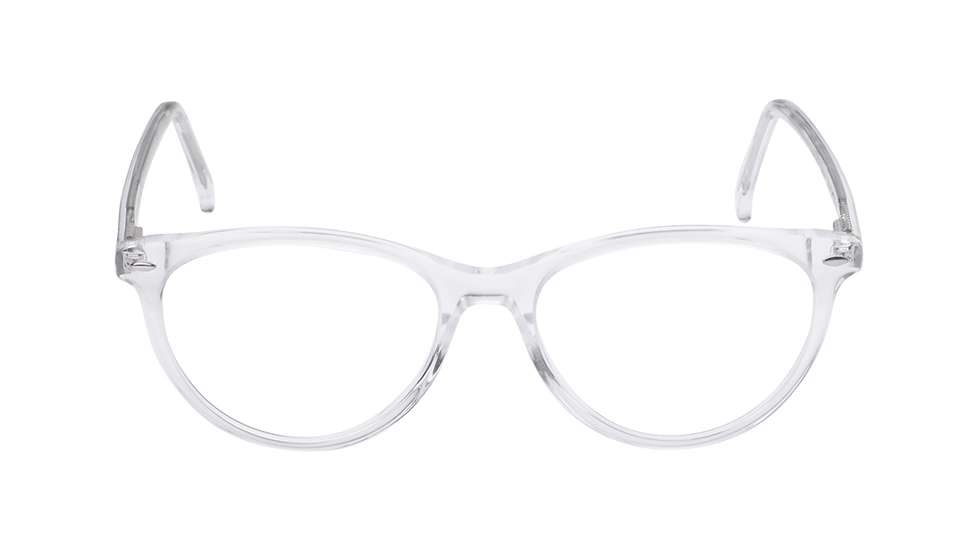 Image 1 of Transparent Oval Eyeglasses for Men from Titan Available at Titan Eye+