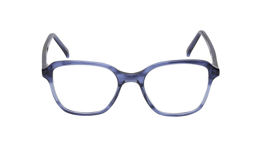 Image 1 of Blue Wayfarer Eyeglasses for Men and Women from Titan Available at Titan Eye+