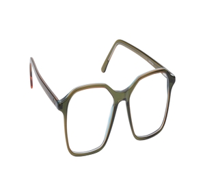 Image 2 of Olive Geometric Eyeglasses for Women from Titan Available at Titan Eye+