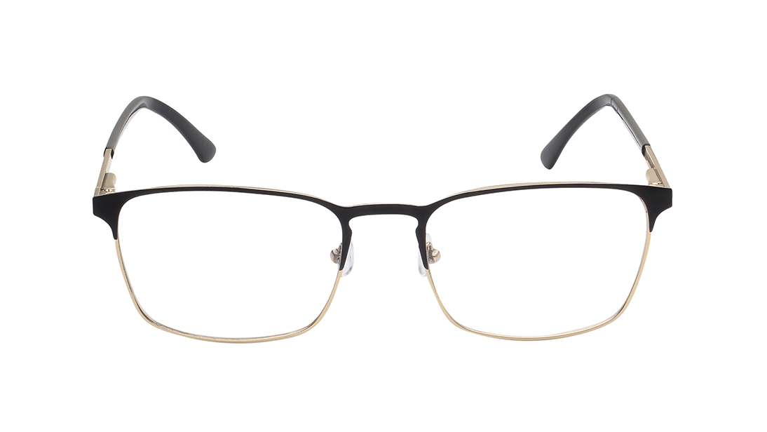Image 1 of Black Square Eyeglasses for Men from Titan Available at Titan Eye+