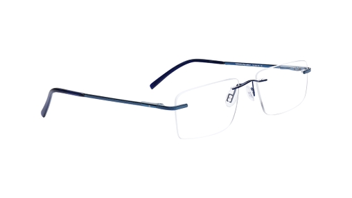 Image 2 of Blue Square Eyeglasses for Women from Titan Available at Titan Eye+