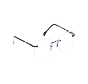 Image 2 of Black Square Eyeglasses for Men and Women from Titan Available at Titan Eye+