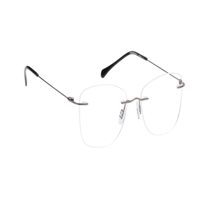 Image 2 of Grey CatEye Eyeglasses for Women from Titan Available at Titan Eye+