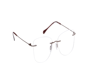 Image 2 of Brown CatEye Eyeglasses for Women from Titan Available at Titan Eye+