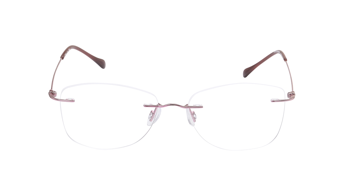 Image 1 of Pink CatEye Eyeglasses for Women from Titan Available at Titan Eye+