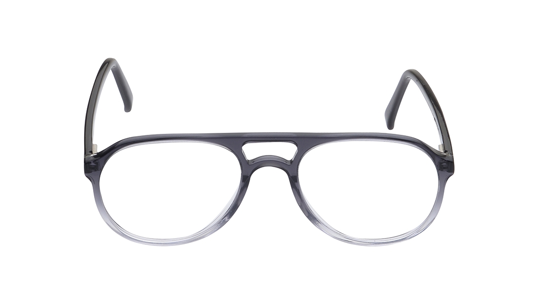 Image 1 of Grey Aviator Eyeglasses for Men from Titan Available at Titan Eye+